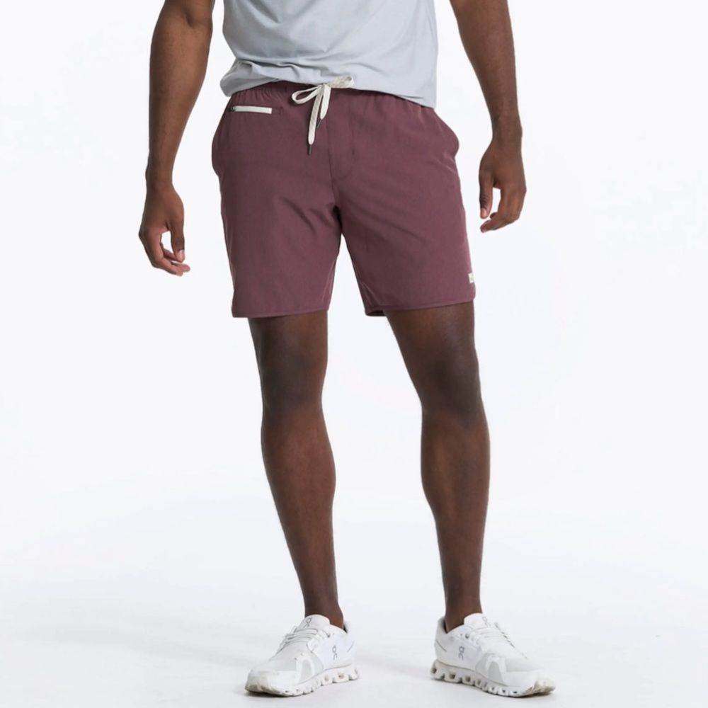 Vuori Banks Short, Chestnut Linen Texture - Picture 2 of 9